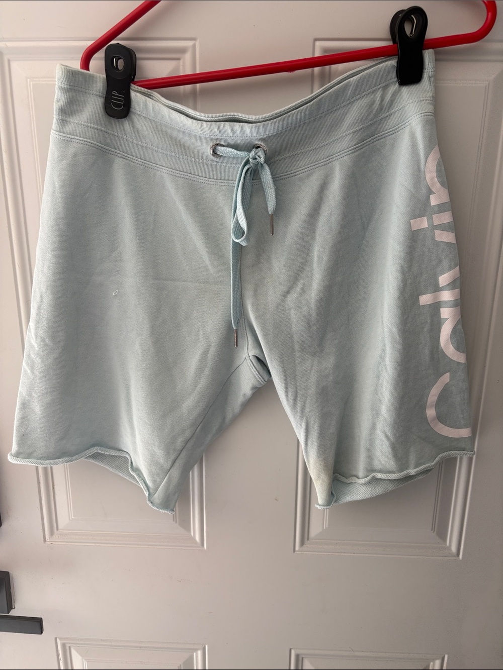 Men’s Light Blue Drawstring Lounge Shorts